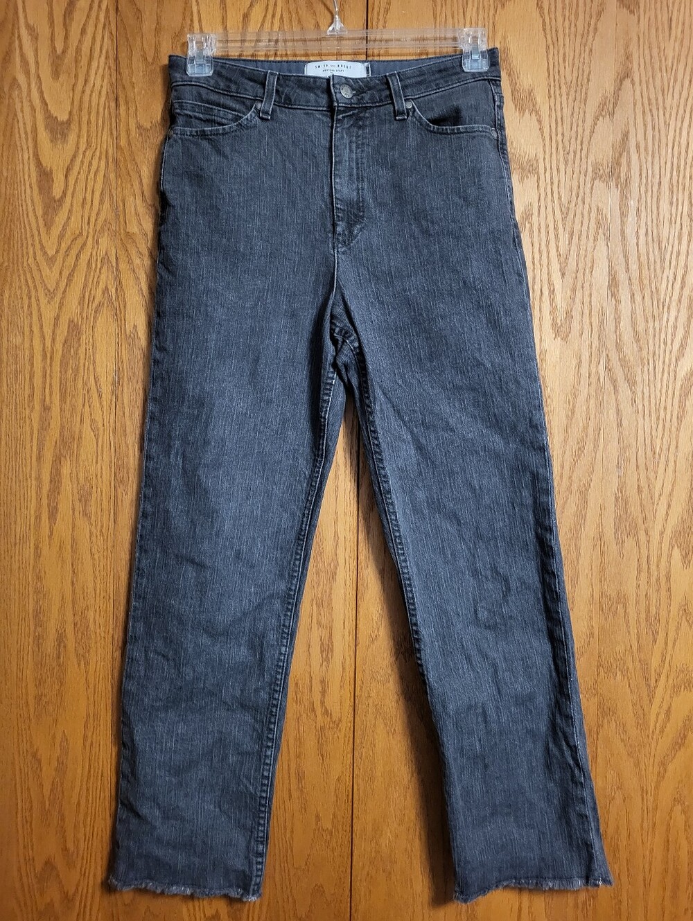 Smith + Rogue Light Black Stove Pipe Denim Jeans Size 30 Long